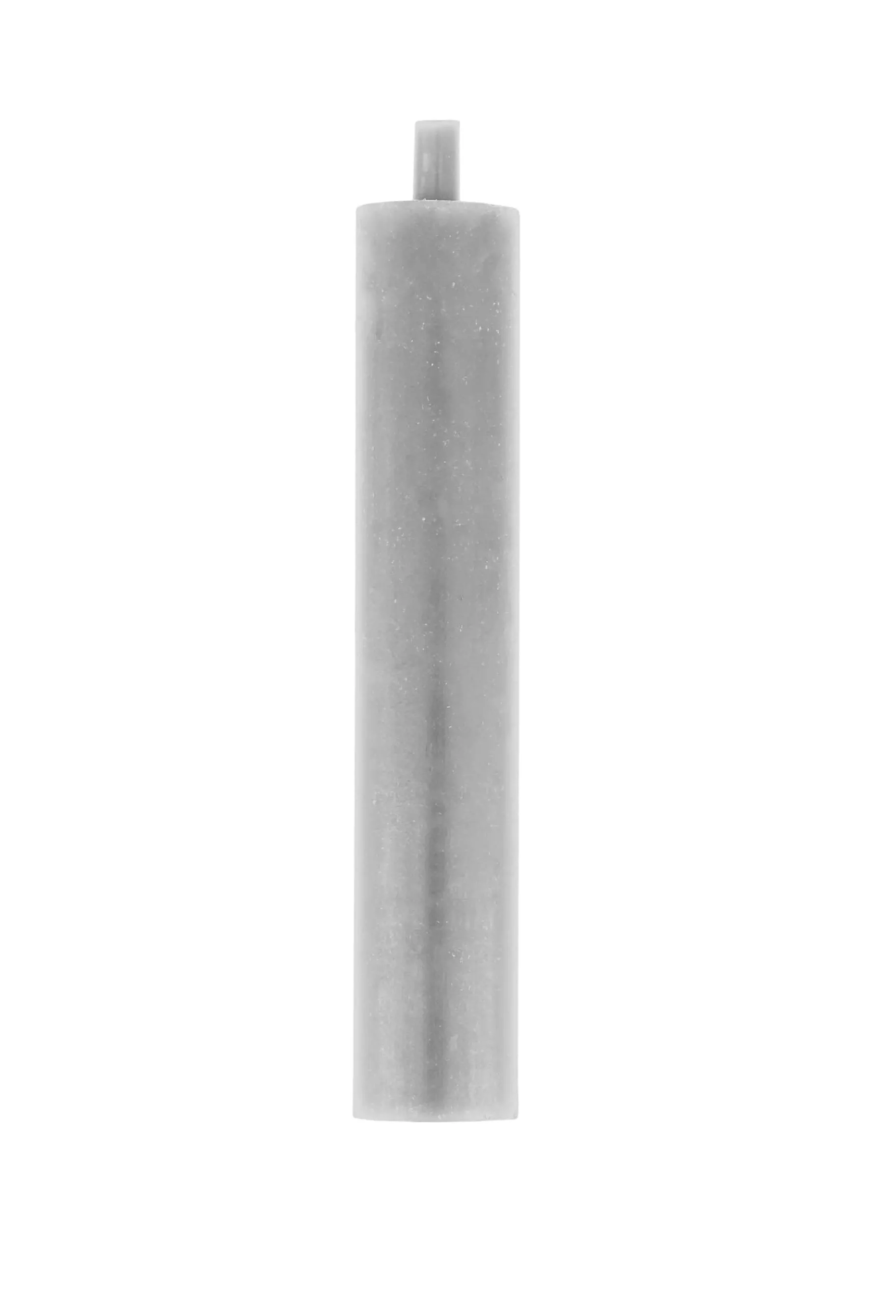 zusss 4 rustieke kaarsjes 12cm lichtgrijs