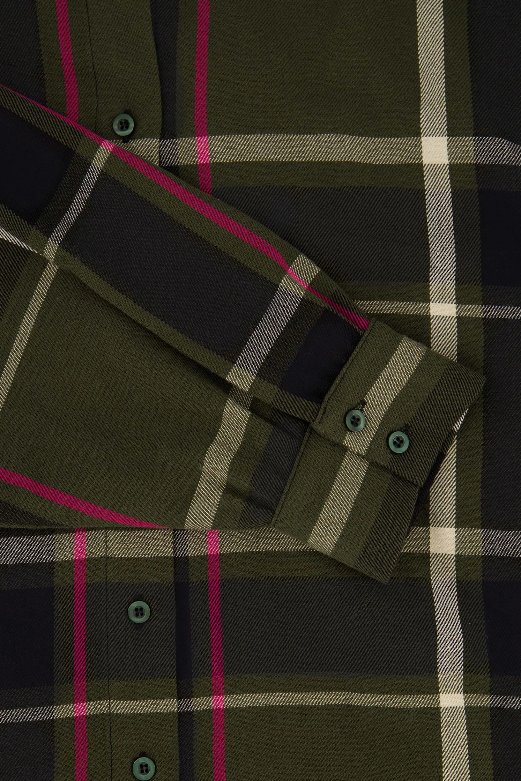 zusss blouse met ruit donkergroen