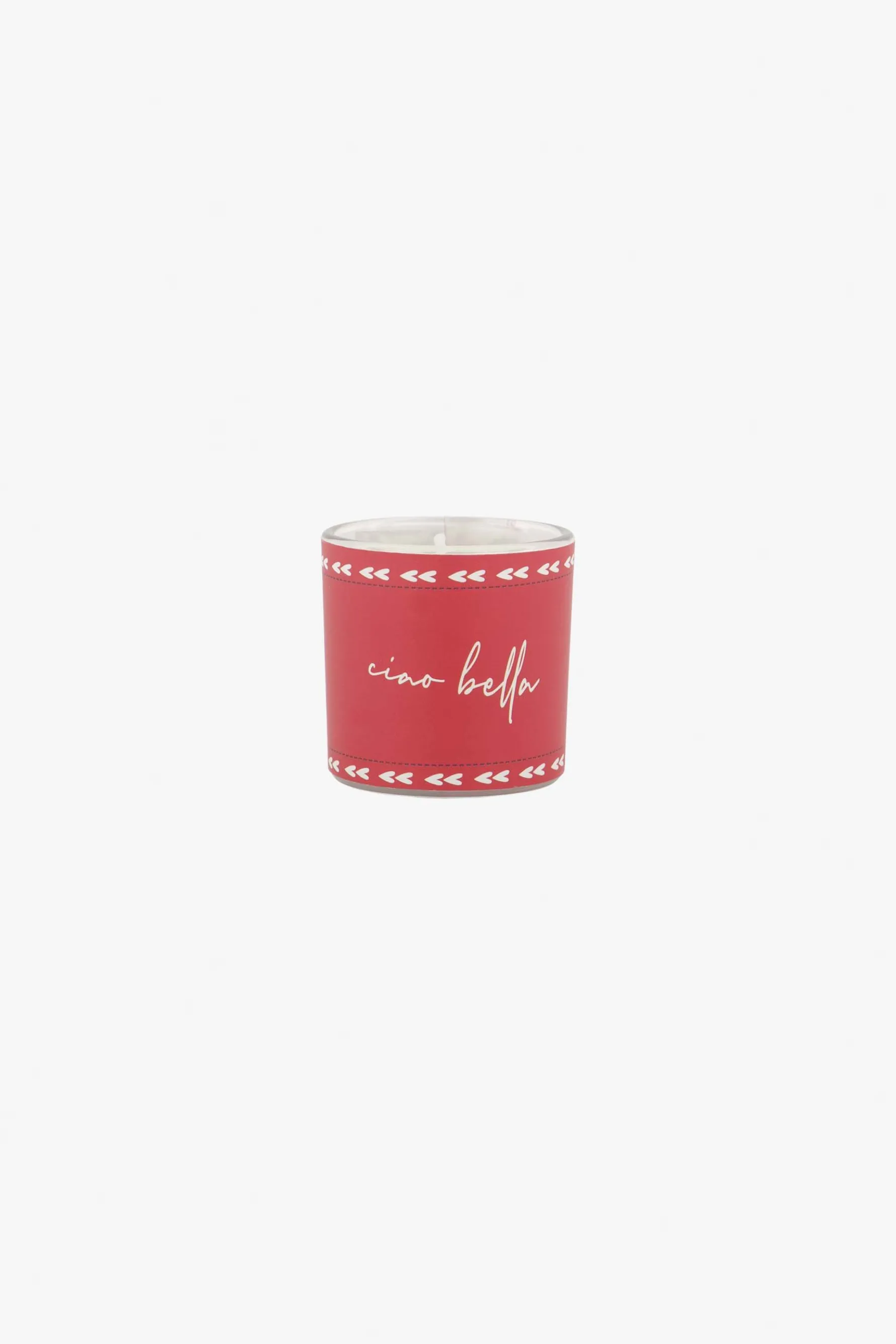 zusss geurkaars in wikkel ciao bella wit/rood