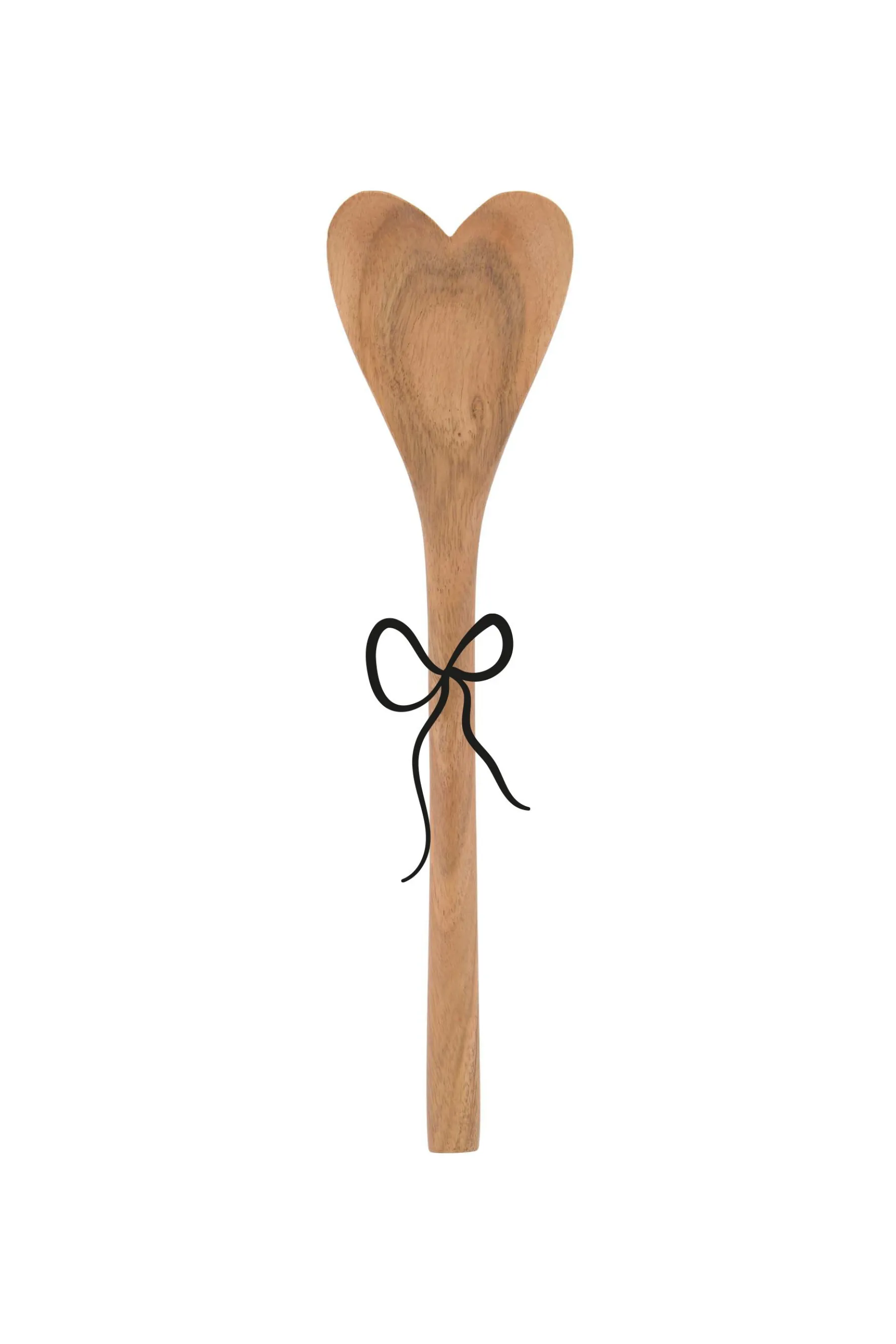 zusss houten lepel hartje donkerbruin