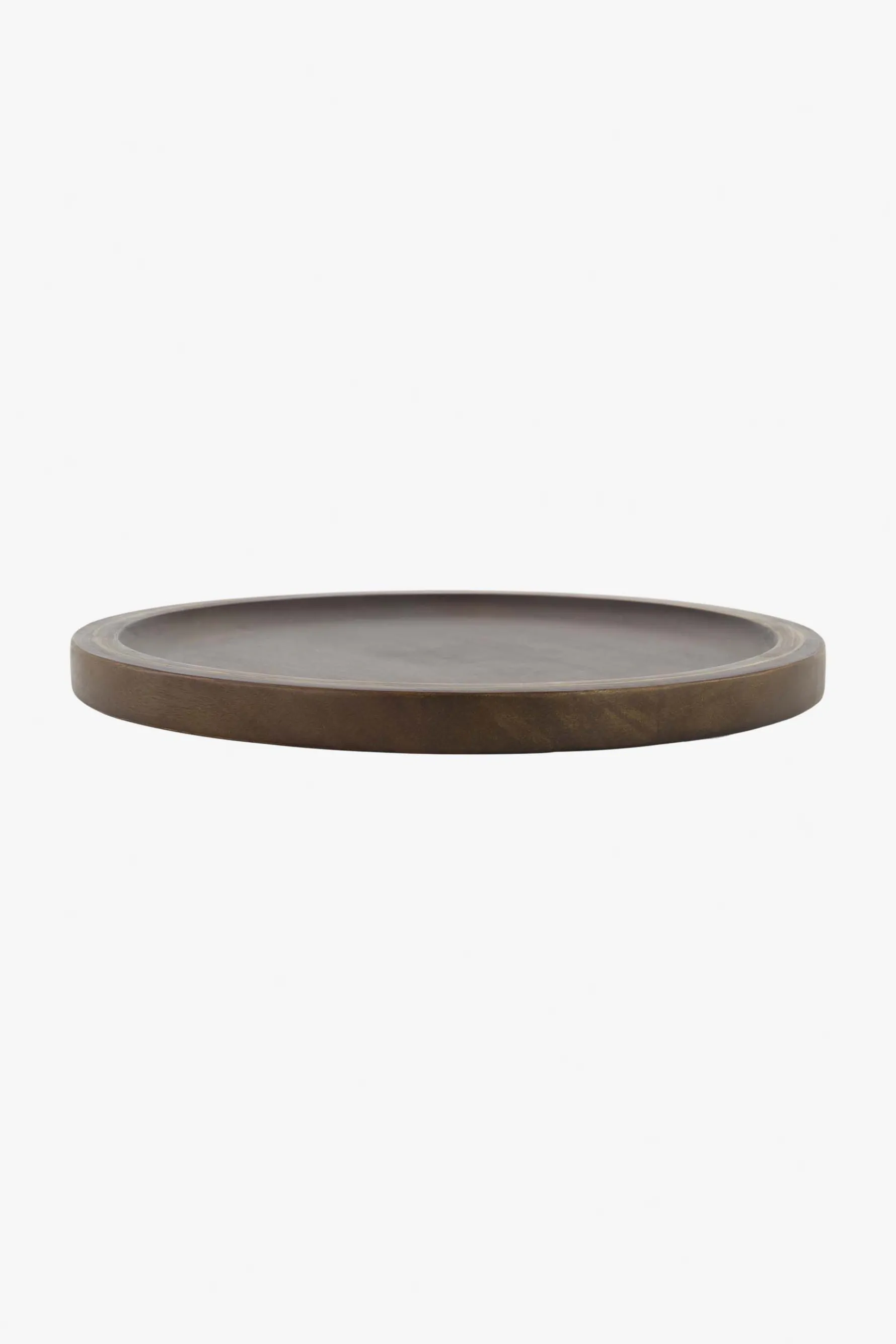zusss houten stylingbord 40 cm donkerbruin /goud