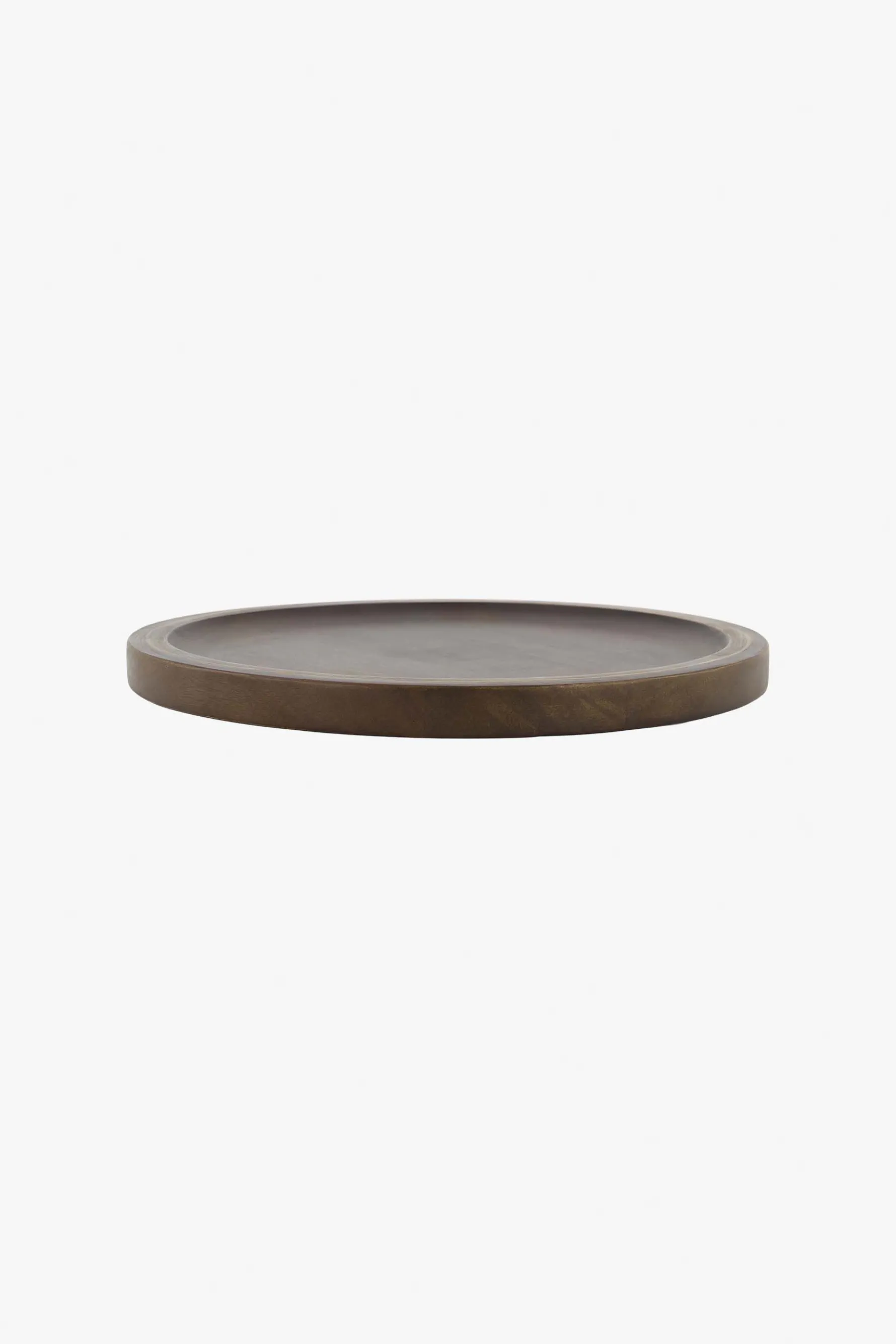 zusss houten stylingbord 30 cm donkerbruin /goud