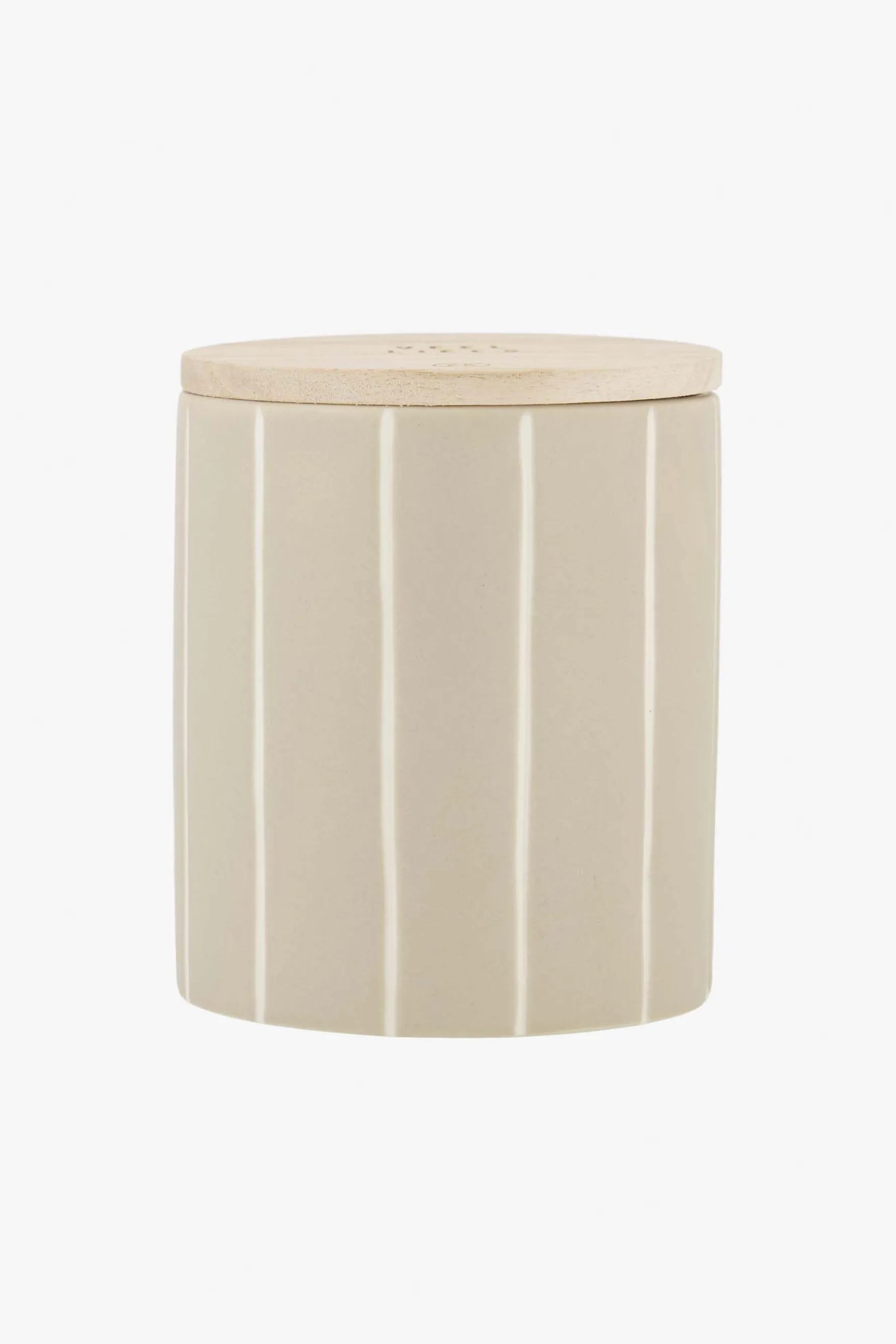zusss keramieken geurkaars met houten deksel veel liefs zand