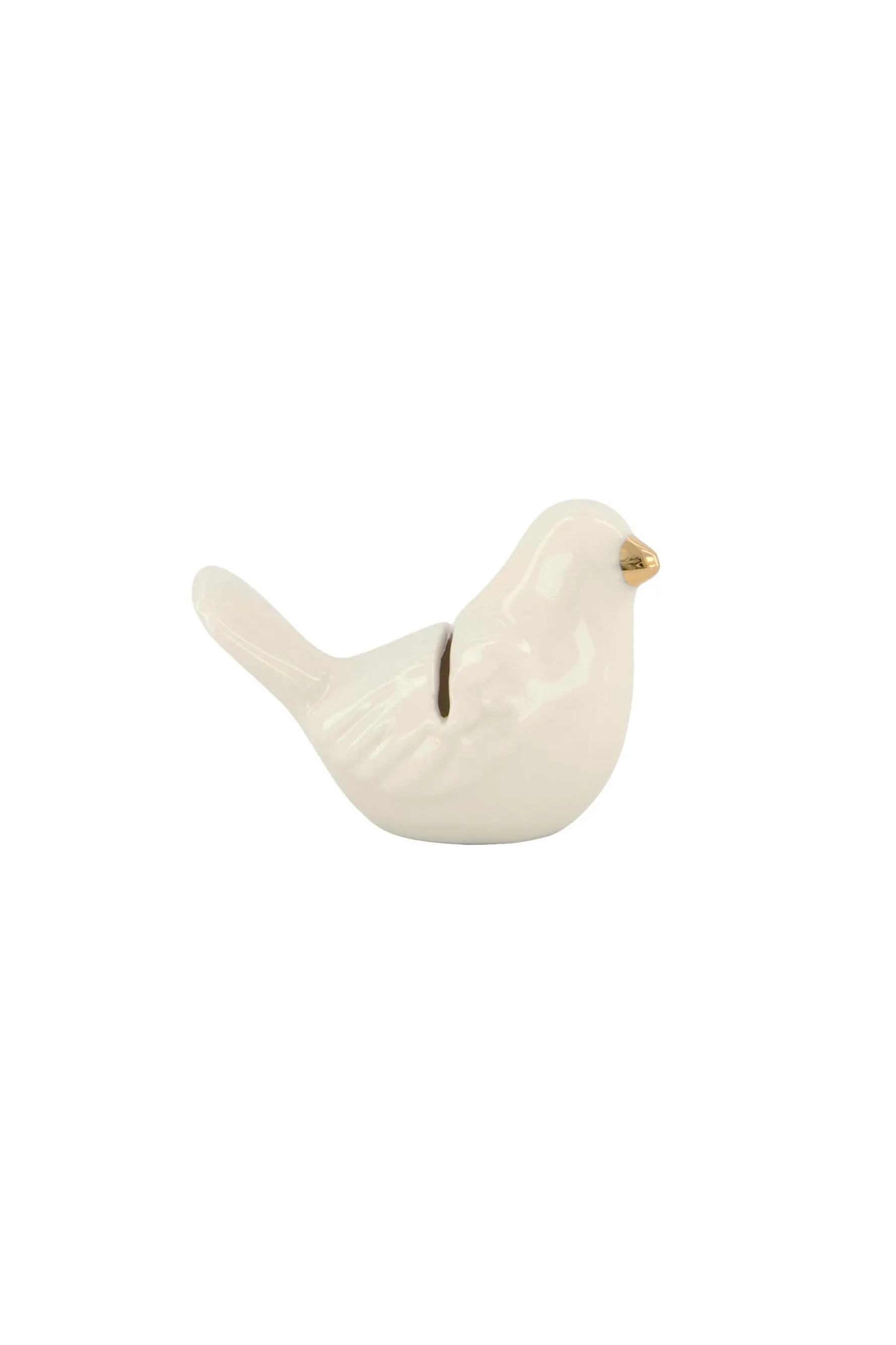 zusss keramieken kaartenhouder vogel wit