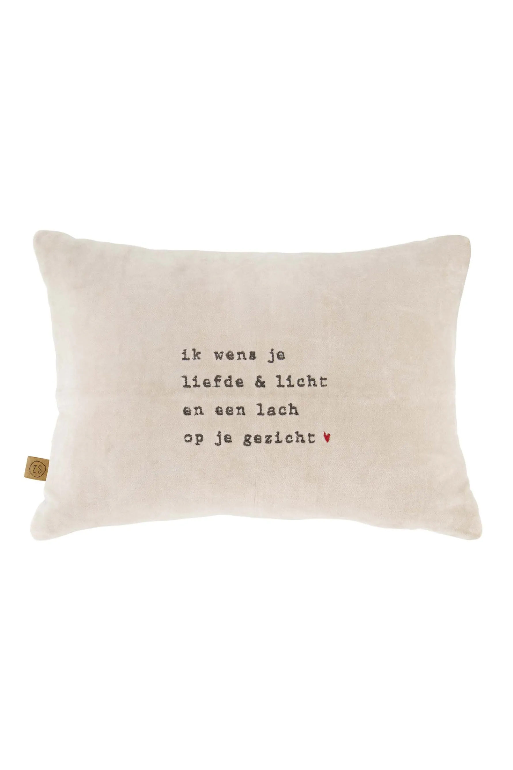 zusss kussen liefde & licht ster 35x25cm zand