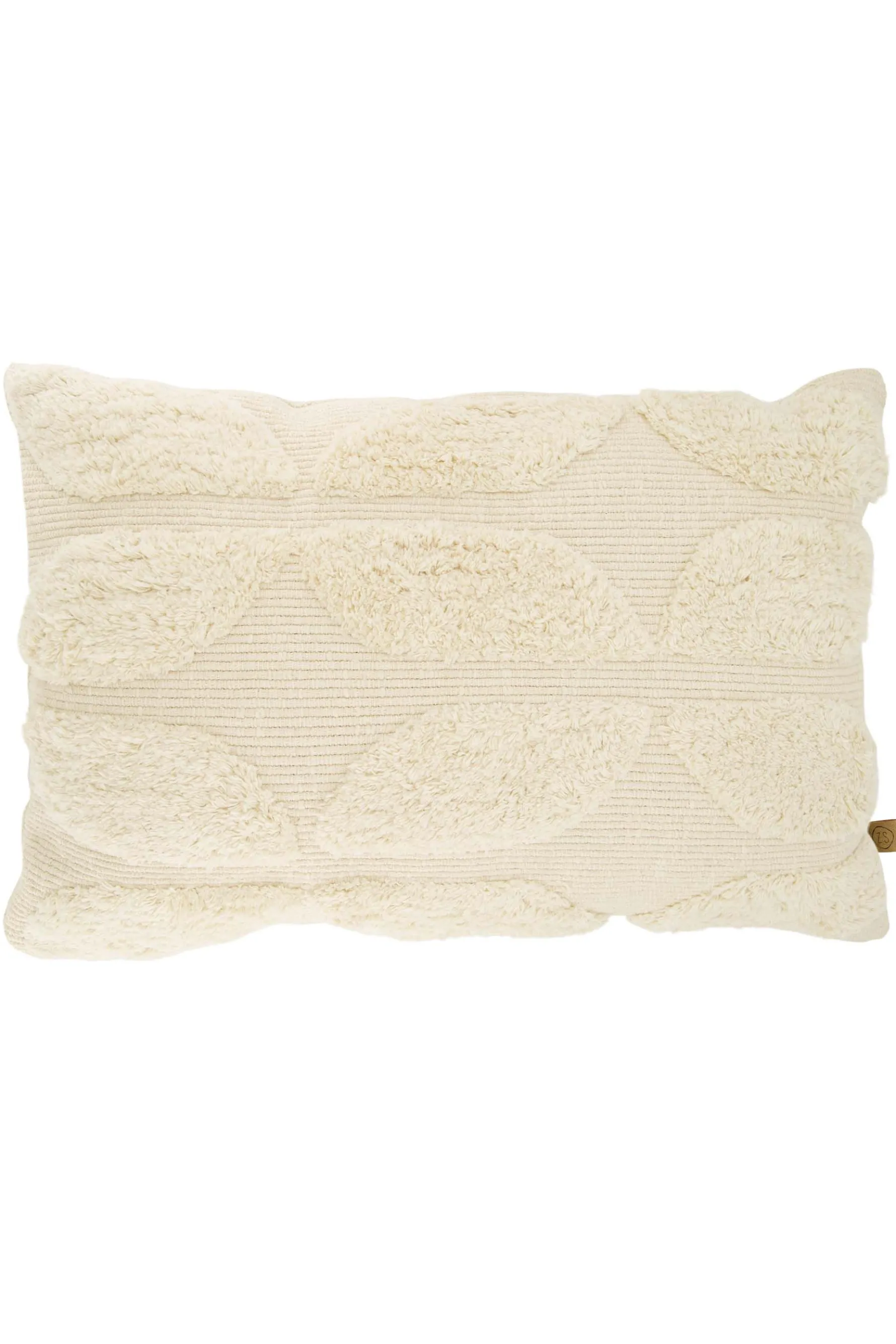 zusss kussen tufted patroon 60x40cm off white