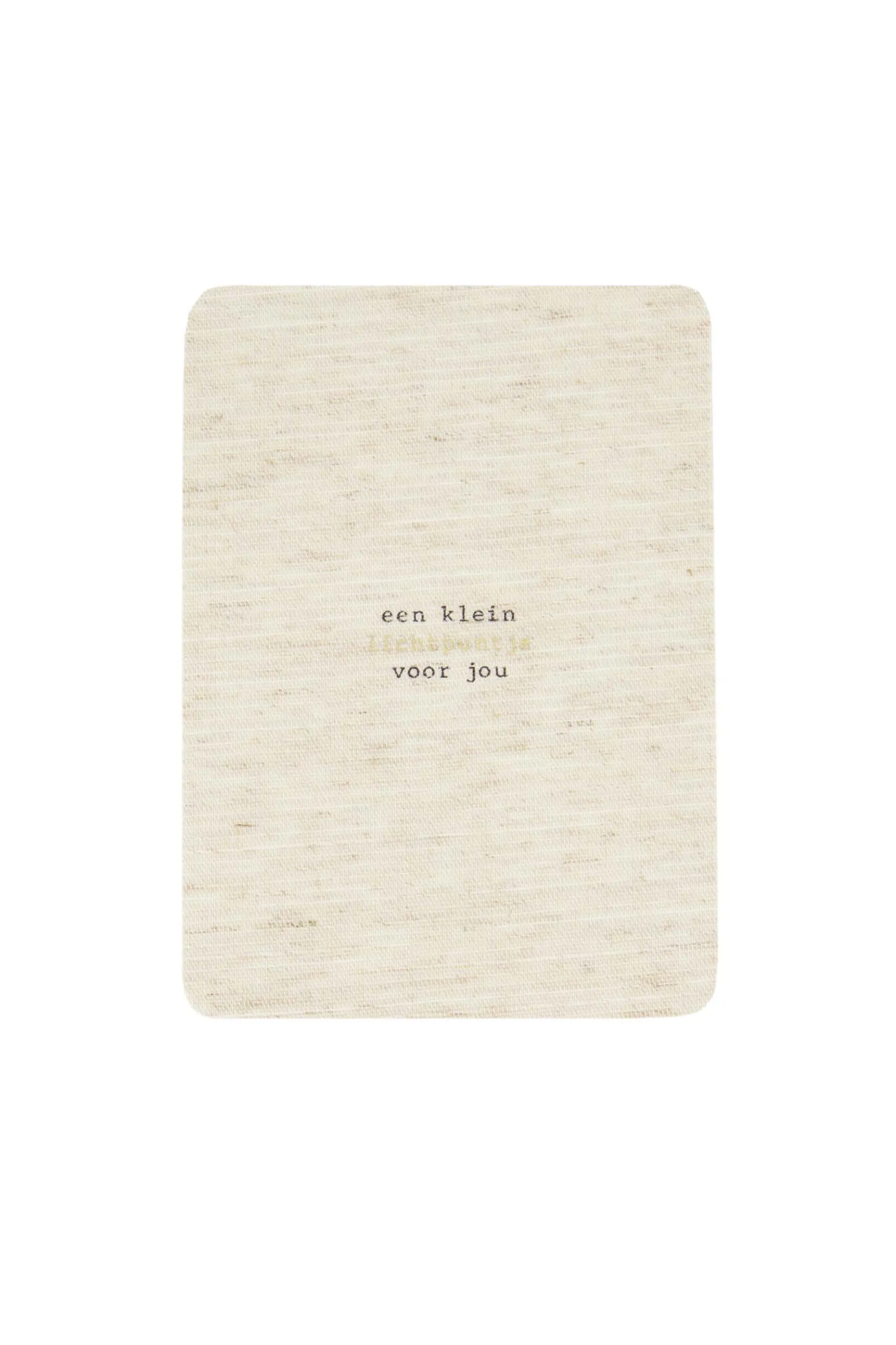 zusss linnen kaart lichtpuntje
