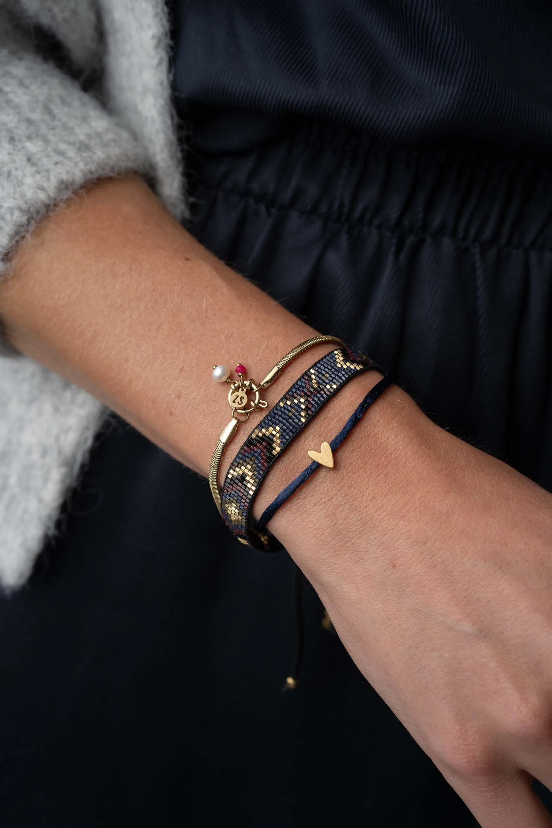 zusss miyuki armbandje zigzag multicolor