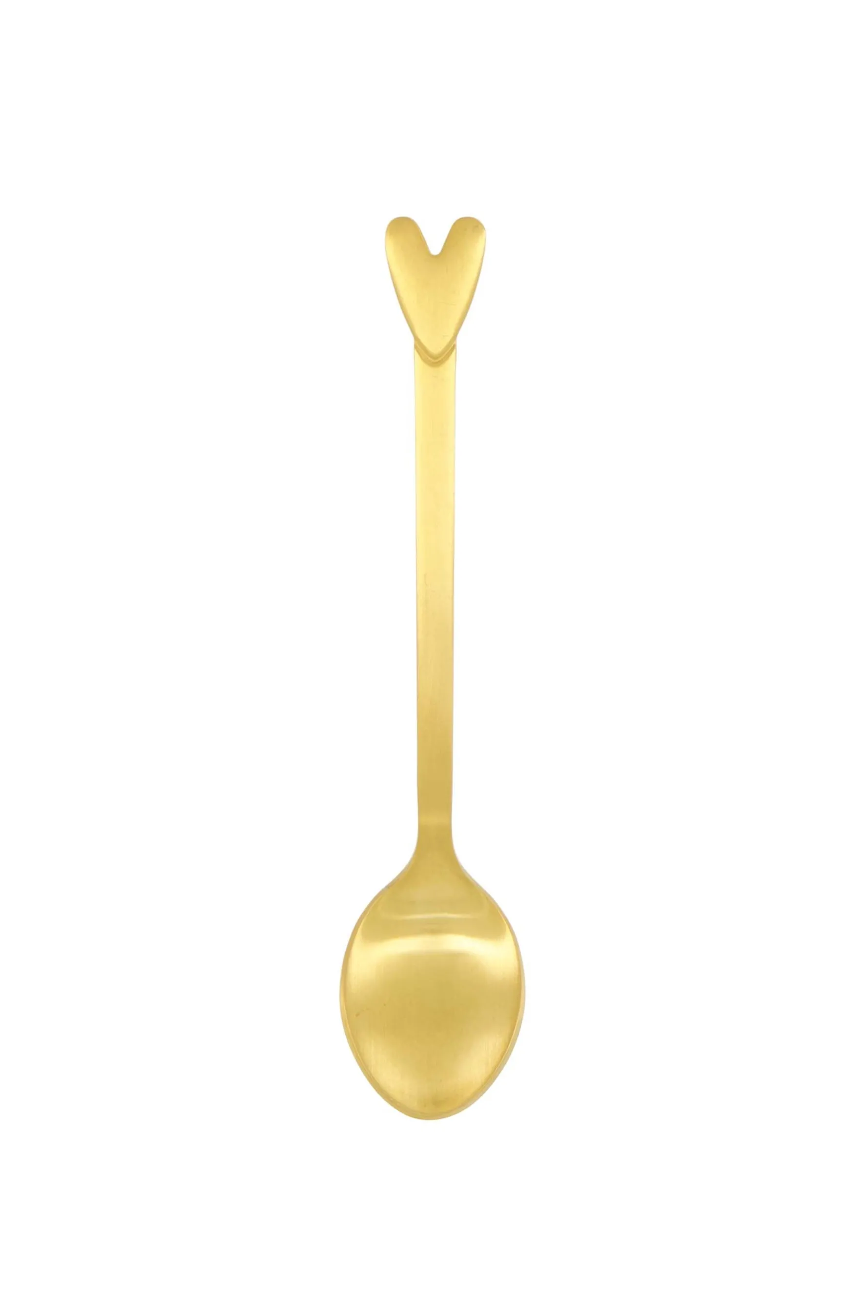 zusss set van 4 lepeltjes hartje goud