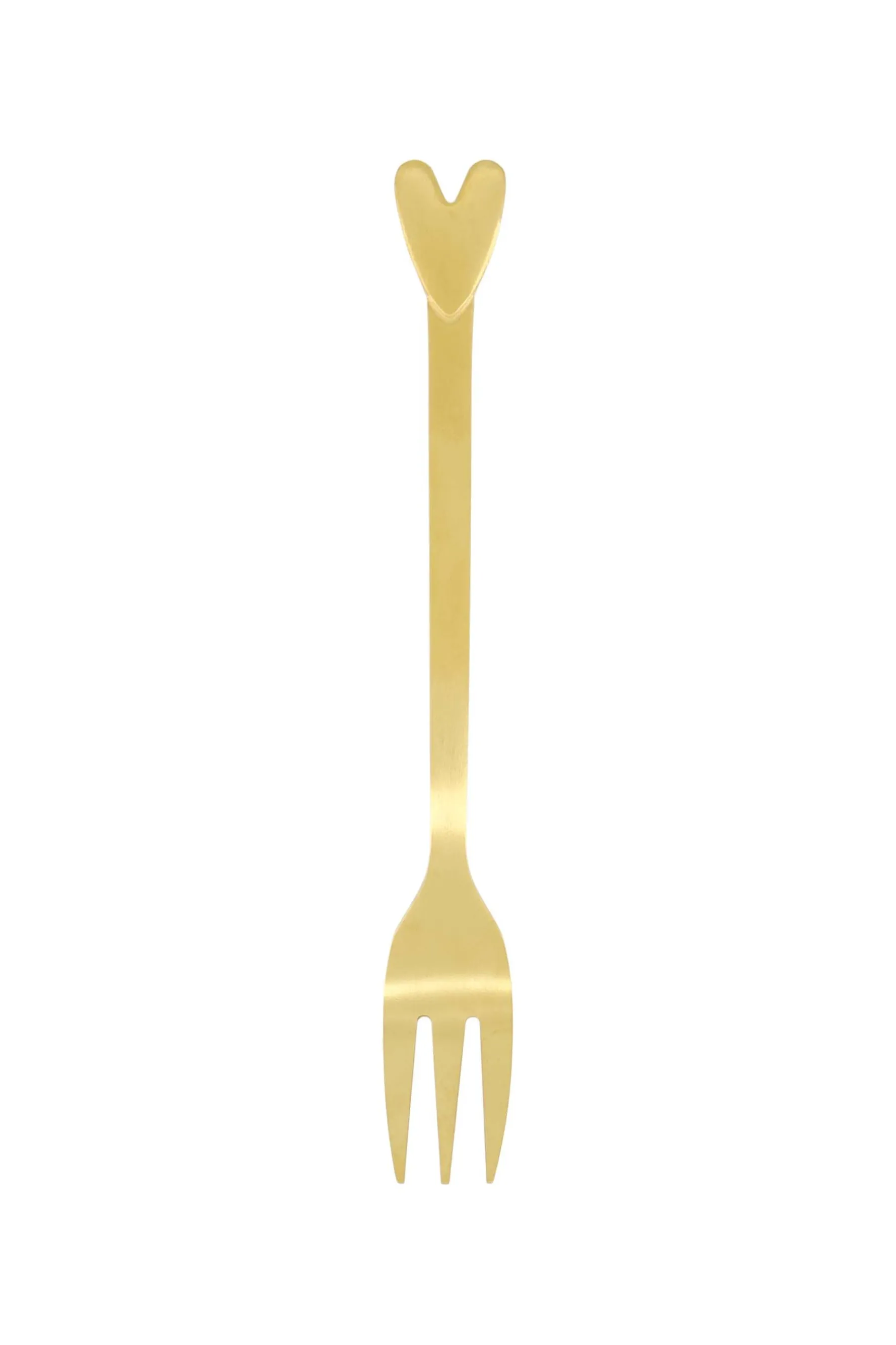 zusss set van 4 vorkjes hartje goud