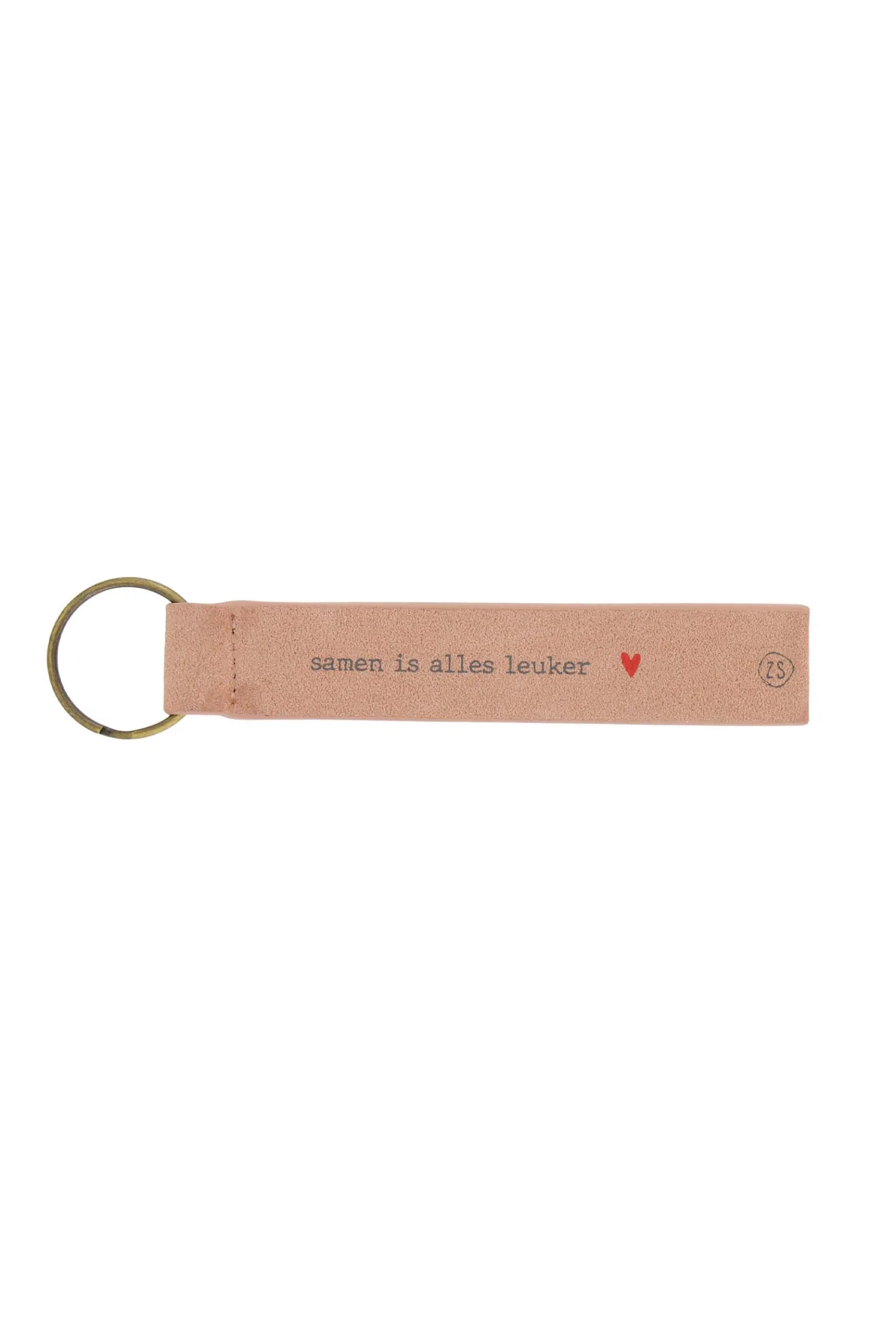 zusss sleutelhanger samen is alles leuker poederroze