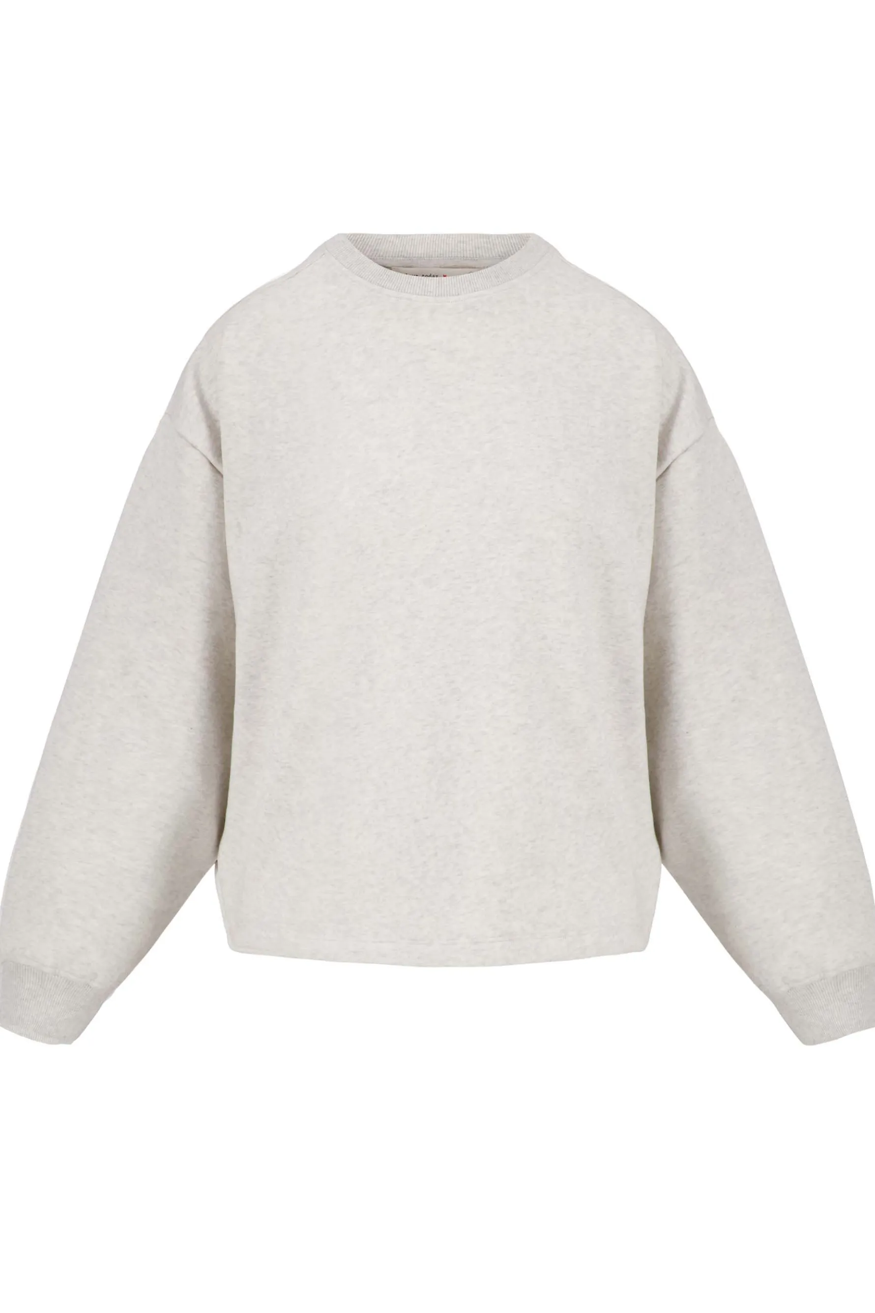 zusss sweater met tekst grijs melee