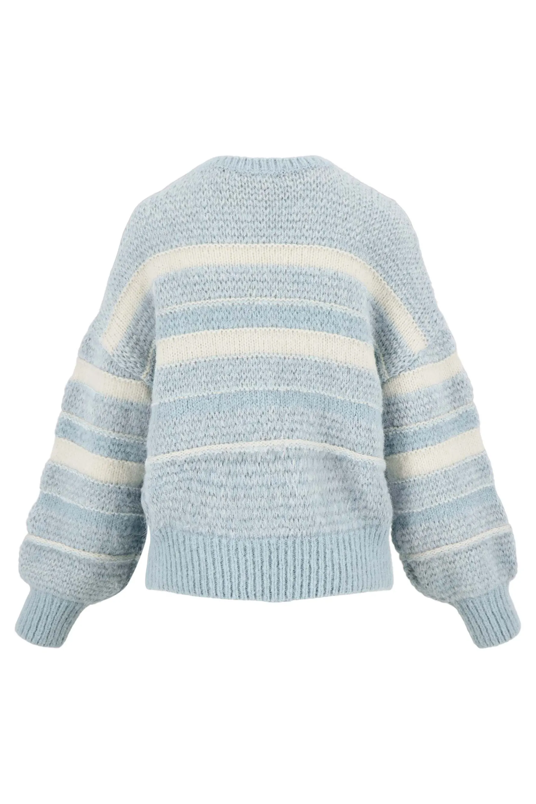 zusss trui met streep lichtblauw