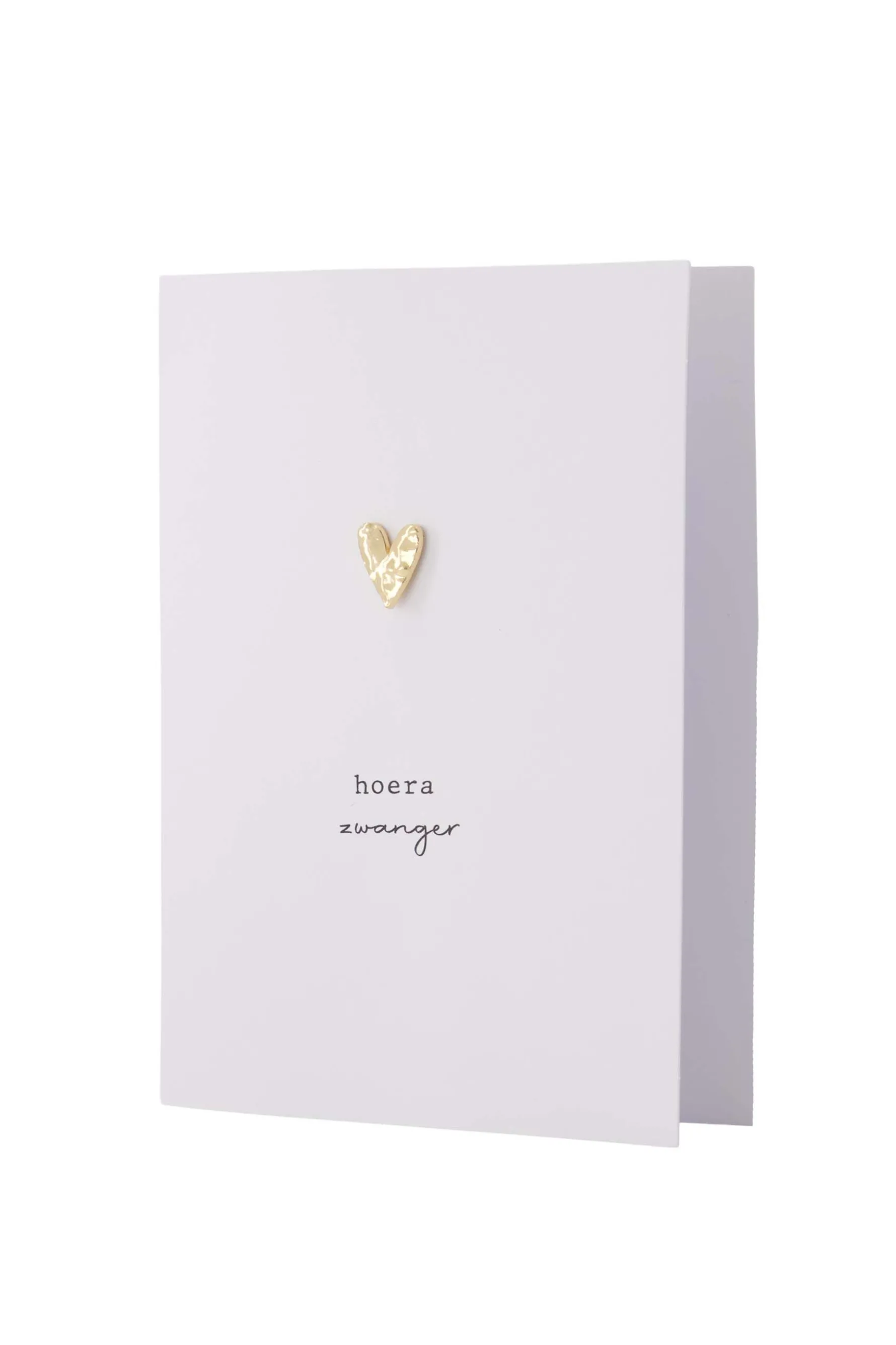 zusss wenskaart met broche hoera zwanger